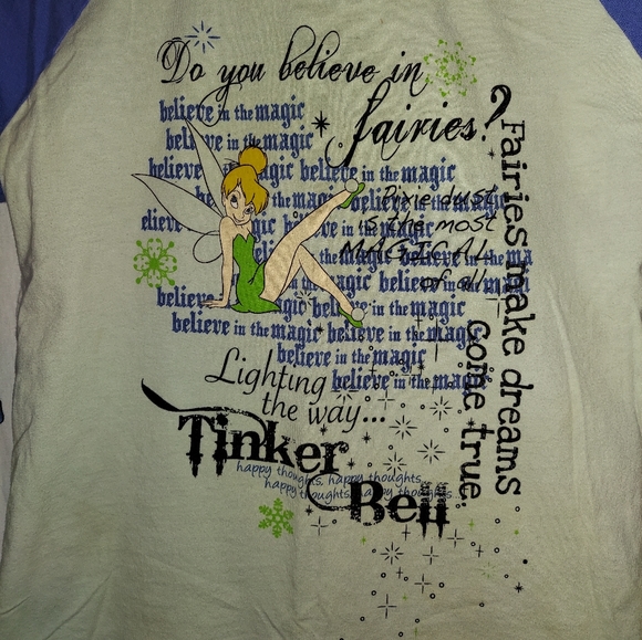 Girls 2 piece tinker bell pajamas - Picture 2 of 6